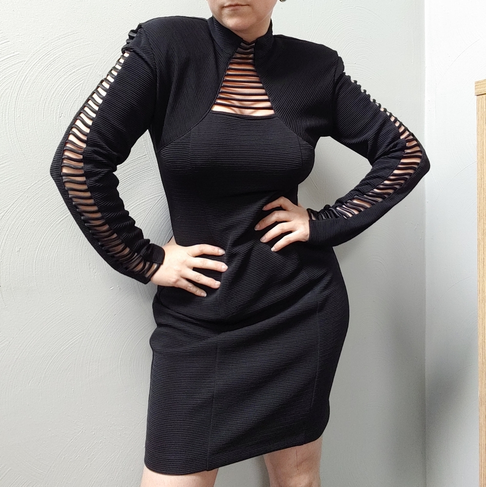 Joseph Ribkoff vintage 80s 90s body con dress